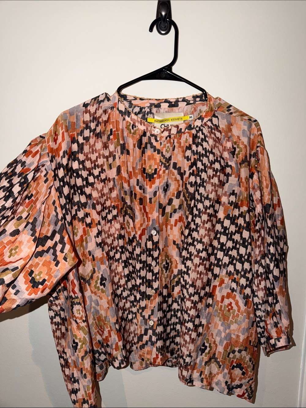 CHUFY Multi Printed Pleated Blouse